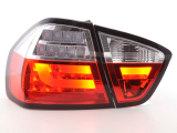 BMW 3 sorozat E90 szedán (05-08 évjárat) vörös/átlátszó LED-es hátsó lámpa