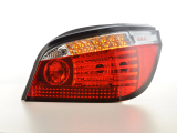 BMW 5 sorozat E60 szedán (07-09 évjárat) vörös/átlátszó LED-es hátsó lámpa fénysor