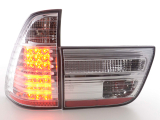 BMW X5 E53 (98-02 évjárat) króm LED-es hátsó lámpa