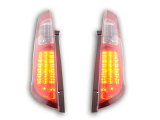Ford Focus 2 5 ajtós (04-08 évjárat) vörös/átlátszó LED-es hátsó lámpa