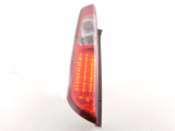 Ford Focus 2 5 ajtós (08-10 évjárat) vörös/átlátszó LED-es hátsó lámpa