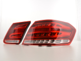 Mercedes Benz E-osztály szedán W212 (2013 évjárattól) vörös/átlátszó LED-es hátsó lámpa