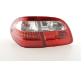 Mercedes E osztály Combi (210) (99-03 évjárat) vörös/átlátszó LED-es hátsó lámpa