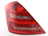 Mercedes S osztály 221 (05-09 évjárat) vörös/átlátszó LED-es hátsó lámpa
