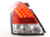 Suzuki Swift, MZ típus (05 évjárattól) LED-es hátsó lámpa vörös/átlátszó