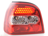 VW Golf 3, 1HXO típus (92-97 évjárat) LED-es hátsó lámpa vörös/átlátszó