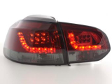 VW Golf 6, 1K típus (2008-2012 évjárat) vörös/fekete LED-es hátsó lámpa