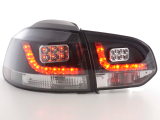 VW Golf 6, 1K típus (2008-2012 évjárat) fekete LED-es hátsó lámpa