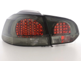 VW Golf 6, 1K típus (08 évjárattól) fekete LED-es hátsó lámpa