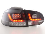VW Golf 6 típus: 1K fekete LED irányjelzős LED-es hátsó lámpa