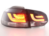 VW Golf 6, 1K típus (2008-2012 évjárat) fekete LED-es hátsó lámpa