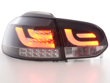 VW Golf 6 típus: 1K fekete LED irányjelzős LED-es hátsó lámpa