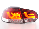 VW Golf 6 típus: 1Kvörös/átlátszó LED irányjelzős LED-es hátsó lámpa
