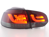 VW Golf 6 típus: 1Kvörös/fekete LED irányjelzős LED-es hátsó lámpa