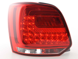 VW Polo 6R (2009 évjárattól) LED-es hátsó lámpa vörös/átlátszó