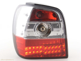 VW Polo, 6N típus (94-99 évjárat) LED-es hátsó lámpa vörös/átlátszó
