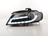 Nappali menetfényes fényszóró LED DRL-el Audi A4 B8 8K évjárat: 07-11 fekete