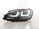 Nappali menetfényes fényszóró LED DRL-el VW Golf 7 évjárat: ab 2012 GTI-Look fekete/króm