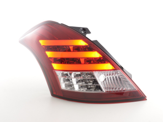 Suzuki Swift Sport (11-13 évjárat) vörös/átlátszó LED-es hátsó lámpa
