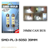 SMD Can-Bus-os, LED-es Szofita Izzó, 39mm, 2db 