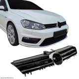 VW Golf 7 (2017-) fényes fekete piros csíkkal hűtőrács
