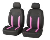 2DB-os Univerzális üléshuzat - Légzsákos - pink-fekete
