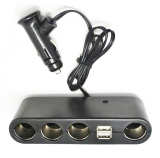 USB + Szivargyújtó elosztó AE-WF0120 12-24V
