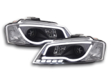 Nappali menetfényes fényszóró LED DRL-el Audi A3 8P/8PA évjárat: 08-12 fekete