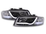 Nappali menetfényes fényszóró LED DRL-el Audi A4 B6 8E évjárat: 01-04 fekete