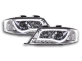 Nappali menetfényes fényszóró LED DRL-el Audi A6 4B évjárat: 97-01 króm
