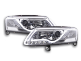 Nappali menetfényes fényszóró LED DRL-el Audi A6 4F évjárat: 04-08 króm