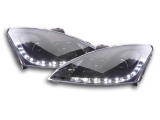 Nappali menetfényes fényszóró  Ford Focus 3/4/5 ajtós. évjárat: 01-04 fekete