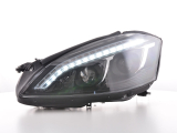 fényszórók Xenon nappali menetfény LED DRL kinézet  Mercedes-Benz s osztály W221 05-09 évjárat fekete