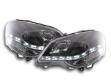 DRL Nappali menetfényes fényszóró VW Polo 9N3 évjárat: 05-09 fekete