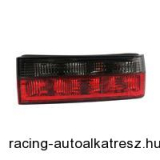 Hátsó lámpák, BMW E30 82-87 + kabrió 82-06.90, kristály vörös/ fekete