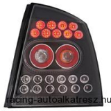 Hátsó lámpák, LED, Opel Astra G sedan 04/98-03, átlátszó/fekete