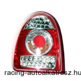 Hátsó lámpák, LED, Opel Corsa B 93-00 2 ajtós, vörös/króm