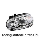 1 készlet (bal, jobb) LED - AE egyedi erős fényű fényszórók VW Golf IV, átlátszó
