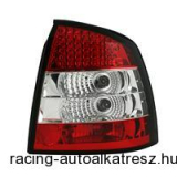 Hátsó lámpák, Opel Astra G sedan 98-03, vörös/króm/vörös