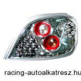 Hátsó lámpák, LED, Peugeot 307 01-04 (kivéve 307 CC), átlátszó/króm