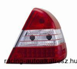 Hátsólámpa készlet - LED, Mercedes W202 C osztály 94-00, átlátszó/vörös