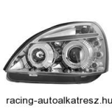 1 készlet (bal, jobb) AE fényszórók Renault Clio 06/01- 09/05 átlátszó/króm, 2 h