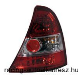 Hátsó lámpák, Renault Clio 05/98-09/05, vörös/króm/vörös