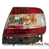 Hátsó lámpák, LED, Audi A4, B5 95-00, átlátszó/vörös