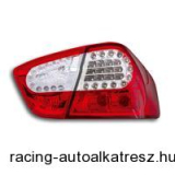 Hátsólámpa készlet - LED, BMW E90 03.05- (kivéve kabrió és coupé), vörös/fehér