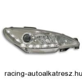 Fényszóró készlet, Peugeot 206 98-02, tompított fényszórók, xenon-hatású lencse,