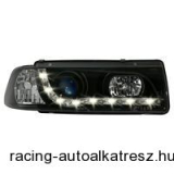1 készlet első lámpa BMW E36 2/4 91-97, nappalifény design, átlátszó üveg / feke