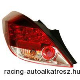 Hátsó lámpák, LED, Opel Corsa D 06- (3 ajtós), vörös/átlátszó