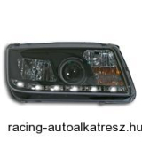 Fényszóró készlet VW Bora 99-, tompított fényszóró deisgn, átlátszó/fekete, proj