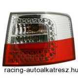 Hátsó lámpák, LED, Audi A6 Avant 97-04, átlátszó/vörös